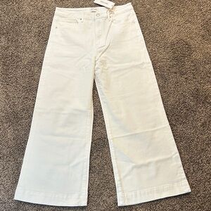 Driftwood Women's Cream Flare Jeans